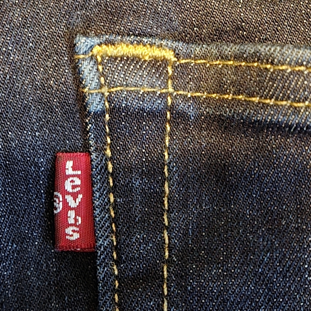 Levi’s 511 Mens 32x32 Dark Wash Slim Straight Stretch Jeans 32x30.25 Actual - Picture 5 of 16
